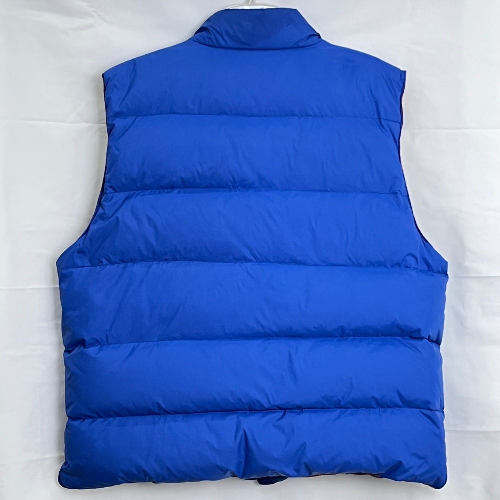 American Eagle Mens Puffer Vest XXL Blue Plaid Lined Down Fill 01977 Outerwear - Picture 2 of 10